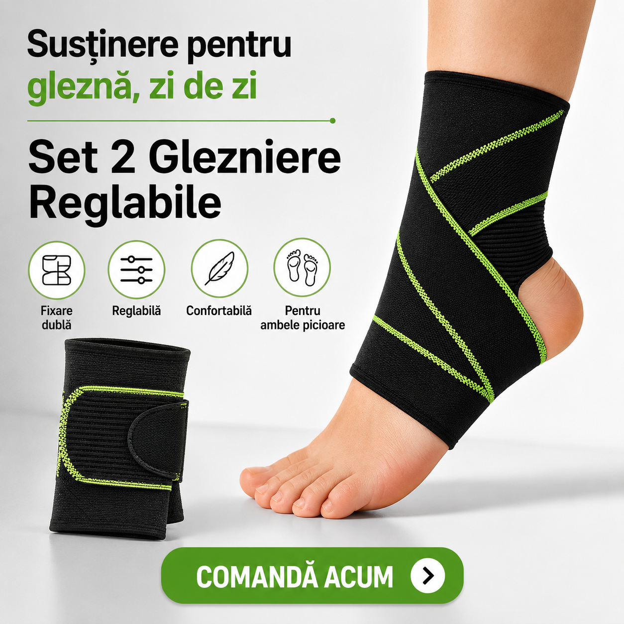 Set 2 Glezniere Reglabile cu Prindere Dublă
