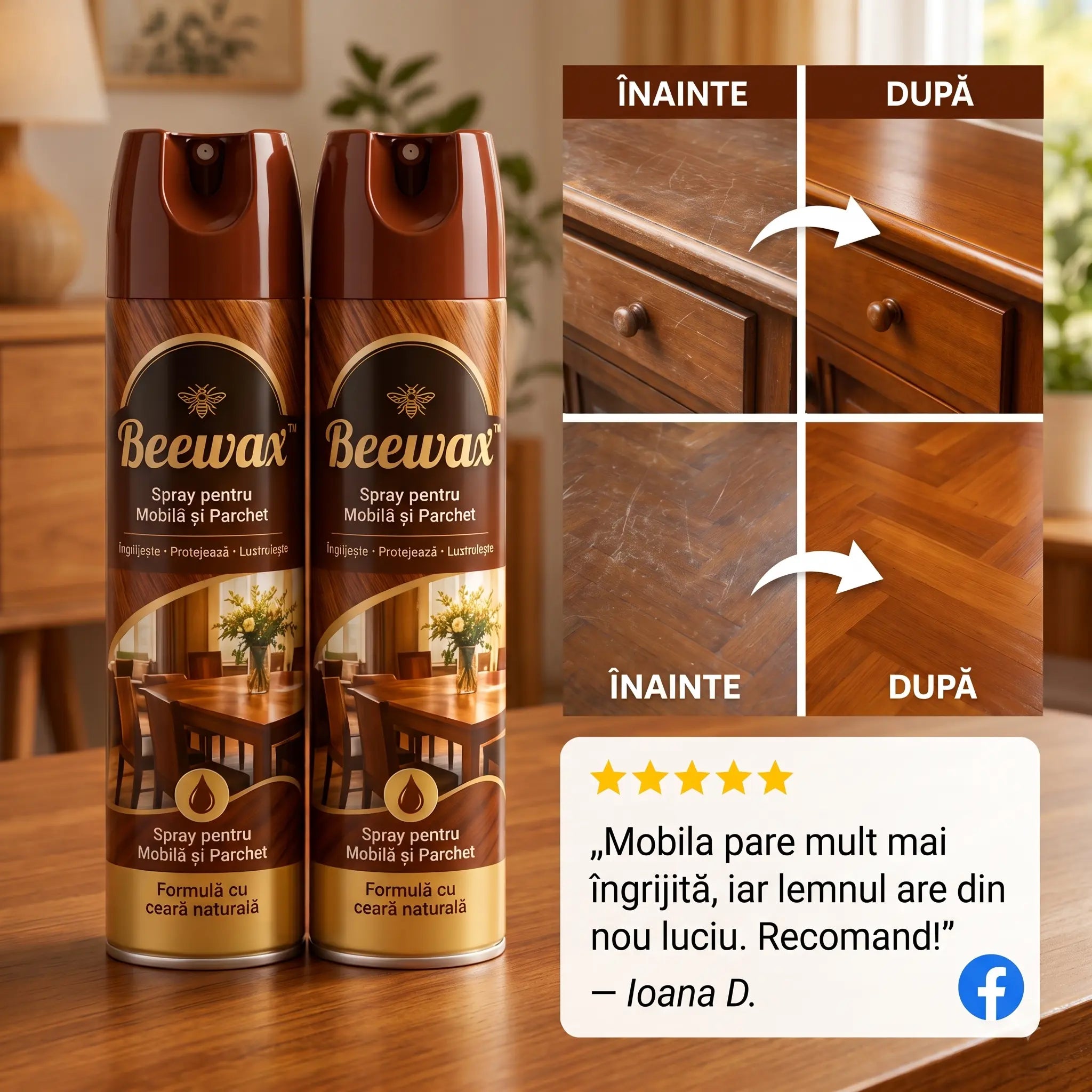 SET COMPLET pentru Lemn și Parchet -  1+1 GRATIS