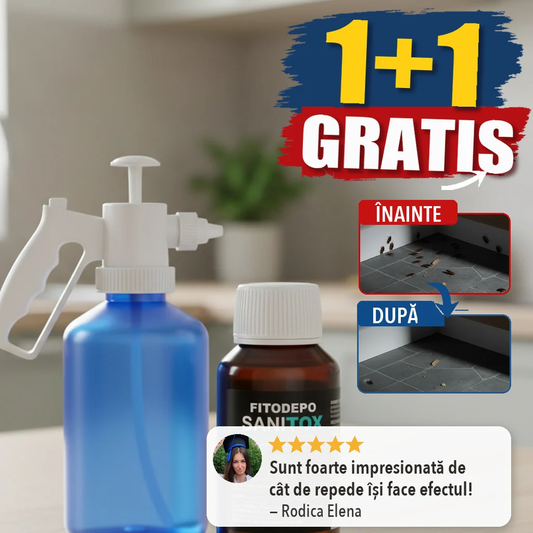 Soluție pentru gândaci, ploșnițe și muște